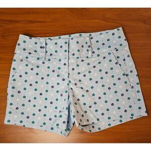 Ann Taylor Womens Baby Blue 4.5" Inseam Summer Shorts Size 00 Cotton Blend